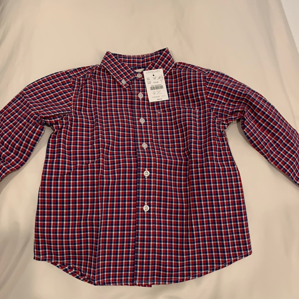 NWT-J Crew- Crewcuts Boys Long Sleeve Shirt